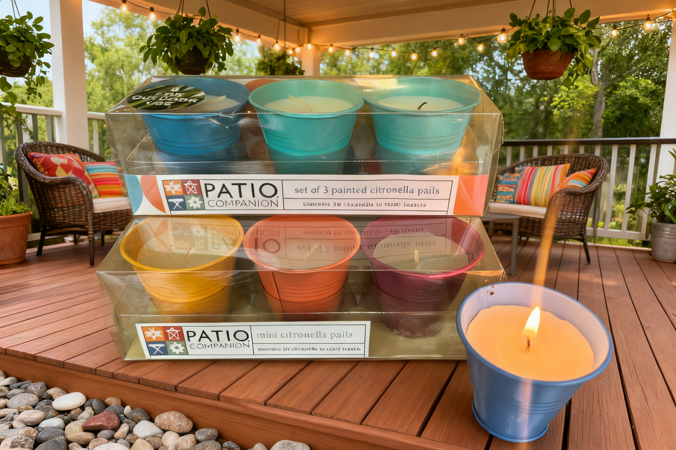 3pk Mini Pail Filled Candles -1